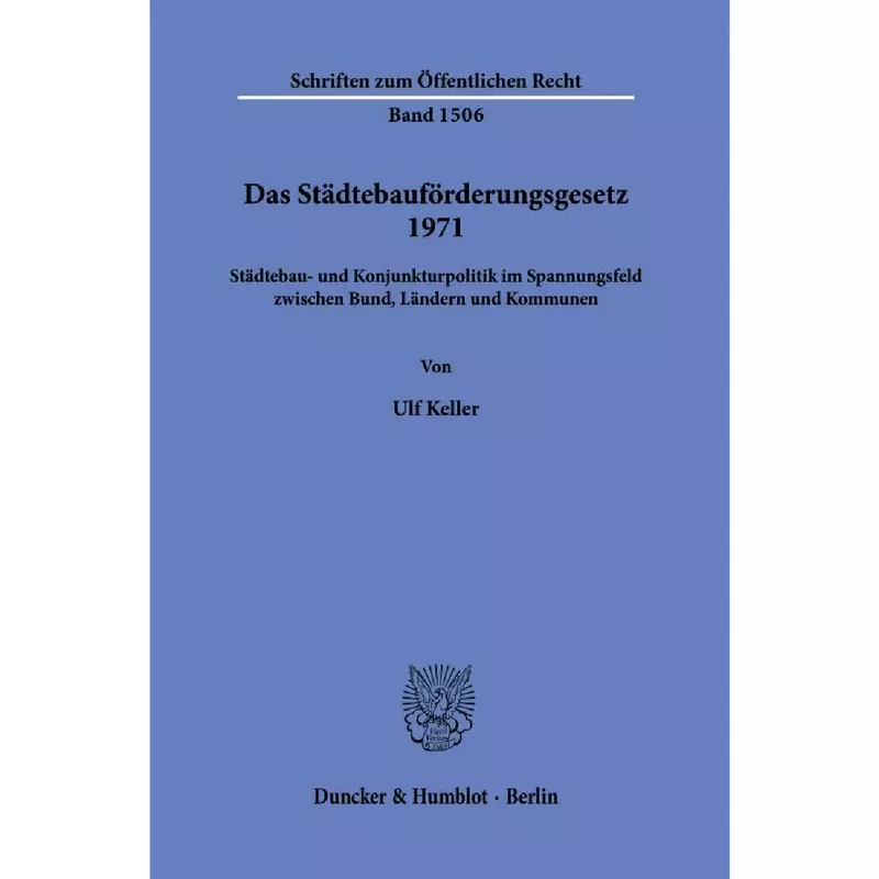 Das Städtebauförderungsgesetz 1971