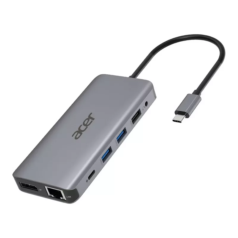 D Acer 12-in-1 Type-C Dockingstation silver grey