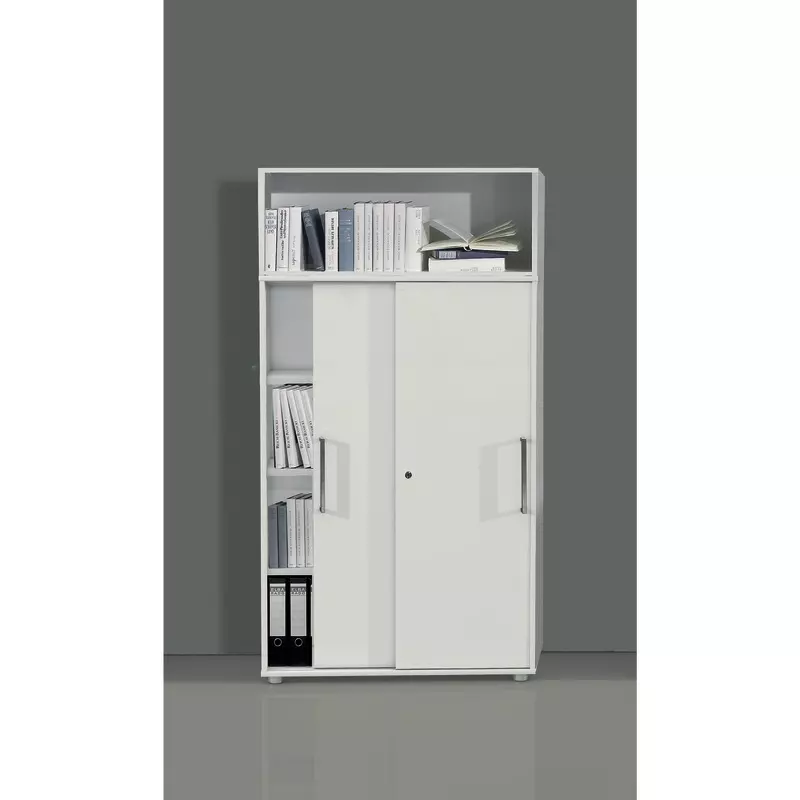 Schiebetürenschrank FORM, 4 Ordnerhöhen, B x H x T: 1.000 x 1.470 x 400 mm