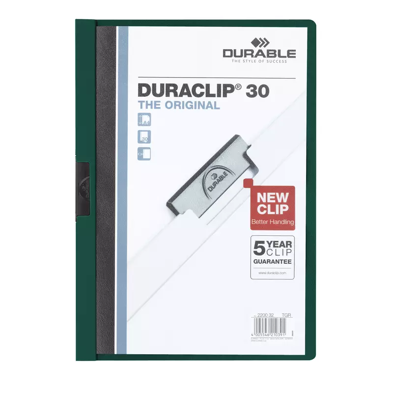 Durable Klemmmappe DURACLIP 30 DIN A4 Hartfolie pe