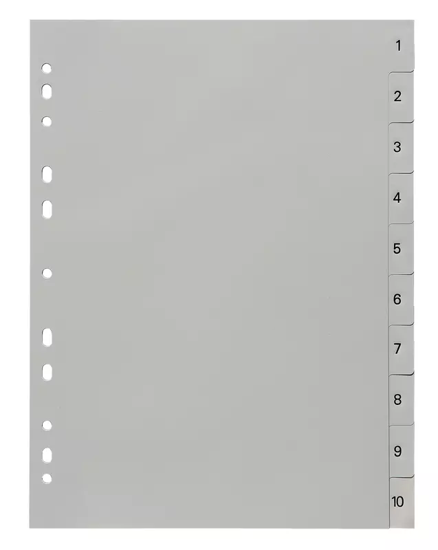 SoldanPlus Kunststoff-Register, Taben 1 – 10