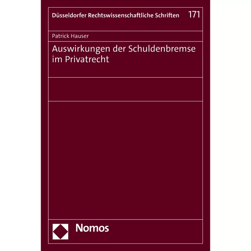 Auswirkungen der Schuldenbremse im Privatrecht