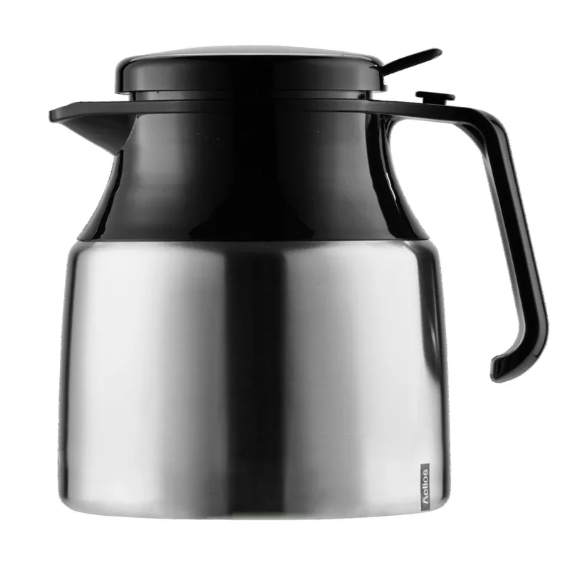 Helios Isolierkanne Mondial Push Edelstahl 1,3l