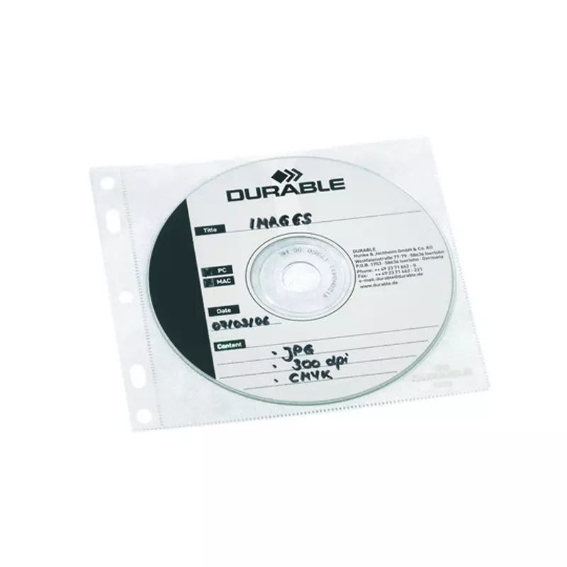 Durable CD/DVD Hülle COVER FILE PP tr 10 St.
