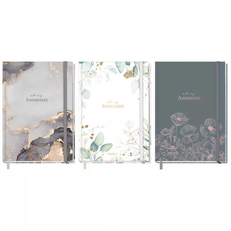 Adressbuch, A5, 80 Blatt, sortiert PAPER&YOU 8277-7