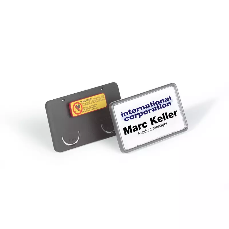 Namensschild CLIP CARD mit Magnet