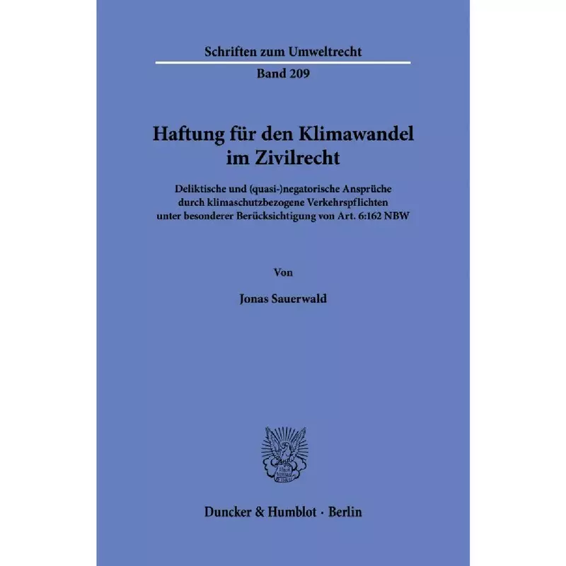 Haftung für den Klimawandel im Zivilrecht