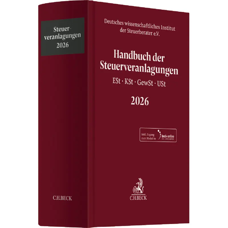 Handbuch der Steuerveranlagungen 2026