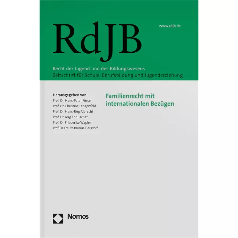 RdJB - Recht der Jugend und des Bildungswesens - Abonnement