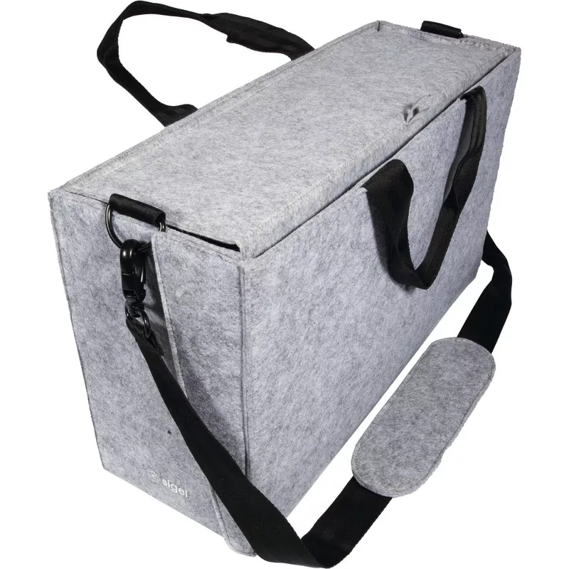 sigel Desk Sharing Bag Workspace mit Magnetklappe, für Laptops bis zu 16 Zoll