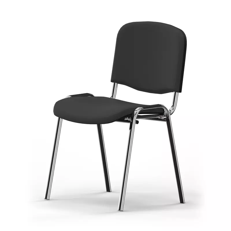 Nowy Styl Besucherstuhl ISO 4Fuß gepolstert ch/sw