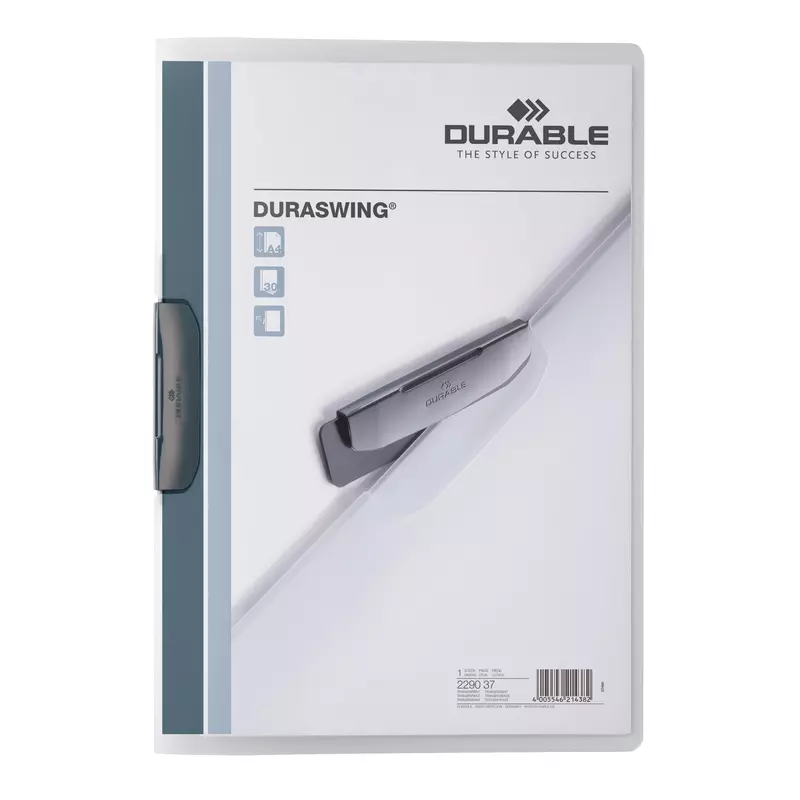 Durable Klemmmappe DURASWING DIN A4 tr/graphit