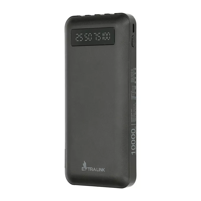 EPB-083 Powerbank 10000mAh Schwarz, Tragbares Ladegerät, USB-C