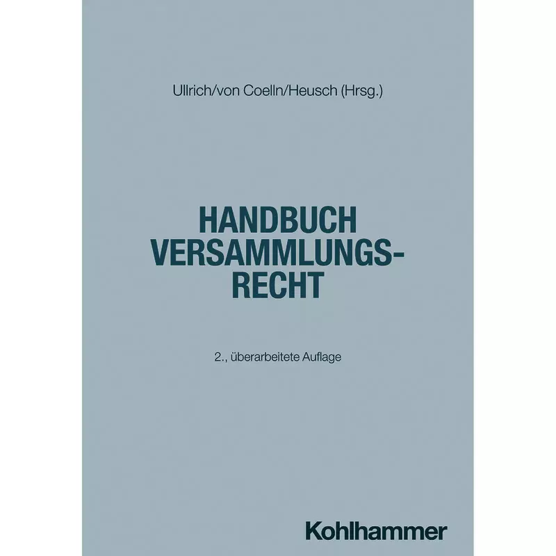 Handbuch Versammlungsrecht