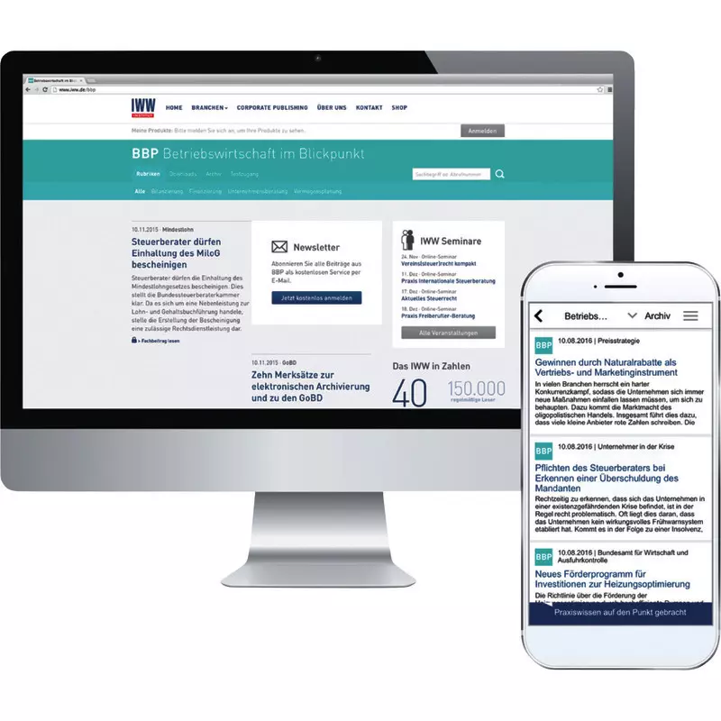 IWW BBP Betriebswirtschaft im Blickpunkt digital