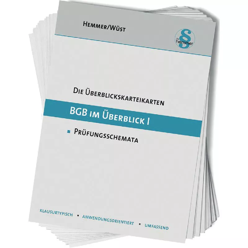 Überblickskarteikarten BGB im Überblick I