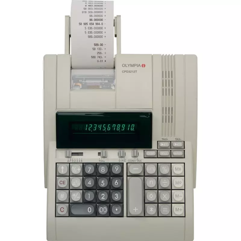 OLYMPIA Tischrechner CPD 3212 T, Thermodruck