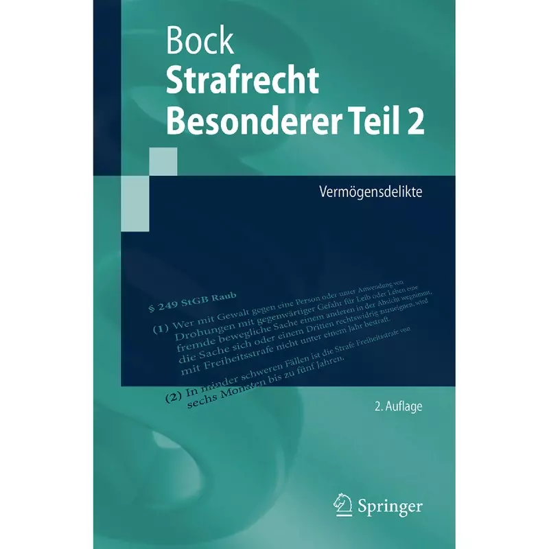 Strafrecht Besonderer Teil 2