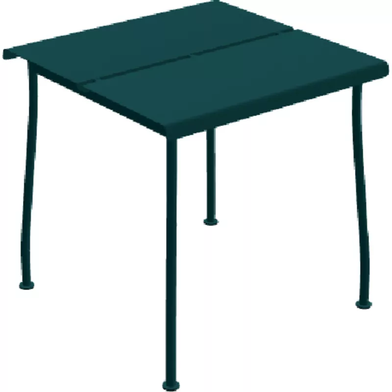 .mdd Gartentisch Flaner, türkis matt struckturell, pulverbeschichtet, 75x75cm, H 74 cm