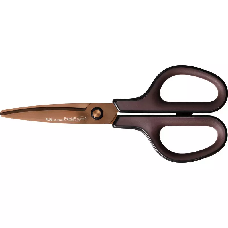 PLUS Titan-Schere Curved Blade SC-175STN, Länge: 17,5 cm