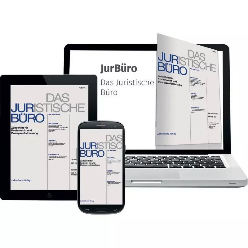 JurBüro  -  Das Juristische Büro  -  Zeitschrift für Kostenrecht und Zwangsvollstreckung - Abonnement
