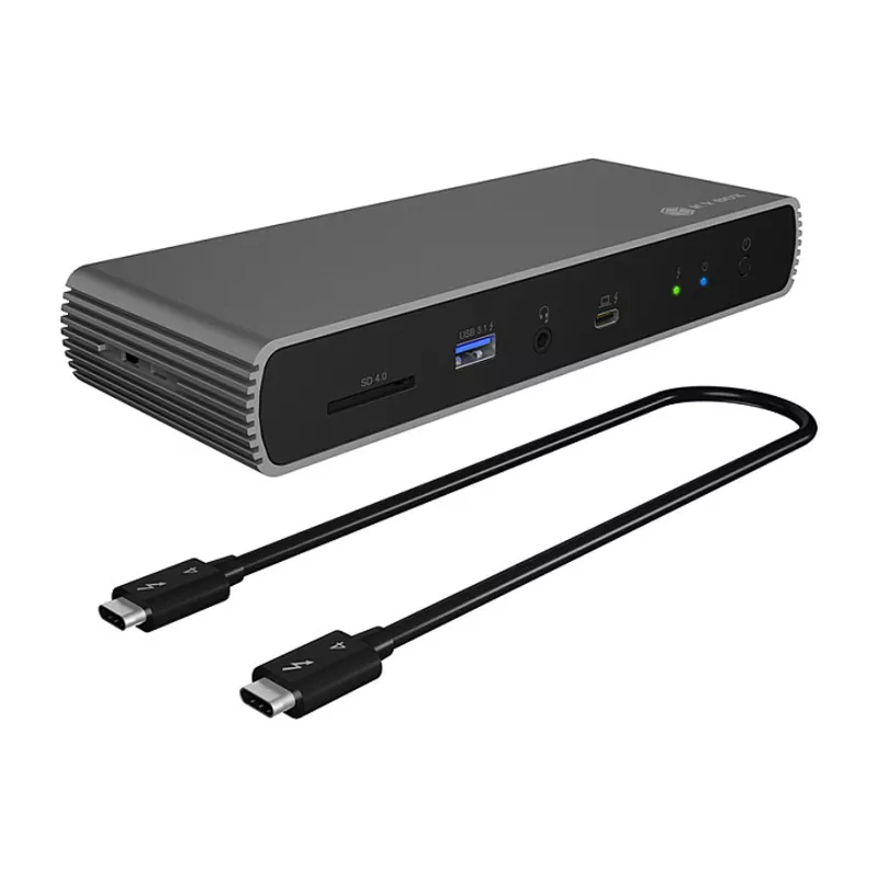 D Dockingstation Thunderbolt 4 Type-C 4xUSB-A/3xUSB-C/HDMI ICY BOX Black