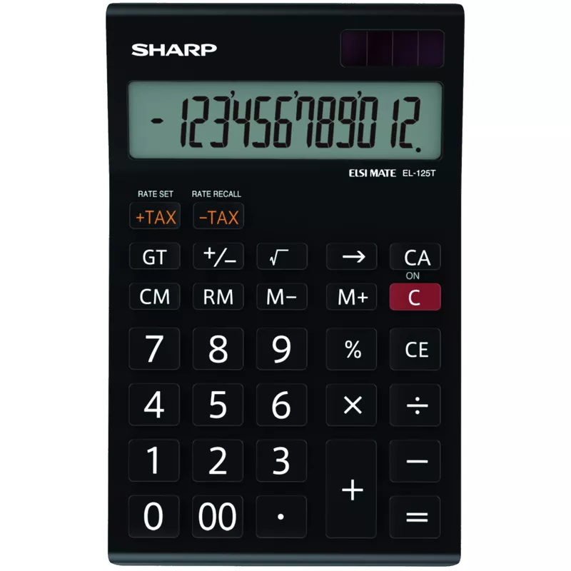 Sharp Tischrechner schwarz