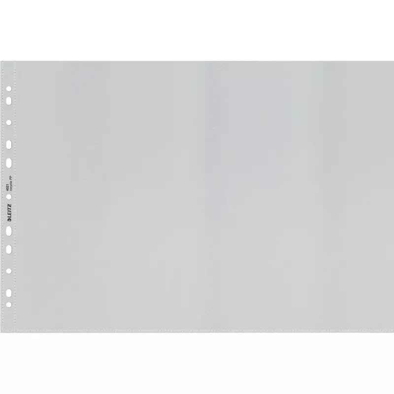 LEITZ Prospekthüllen Recycle 40190, DIN A3 quer, oben offen, 25 Stück