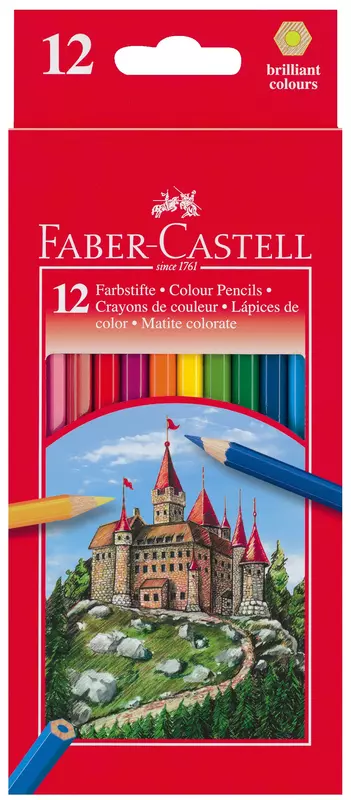 FABER-CASTELL Farbstifte, Packung mit 12 Stiften