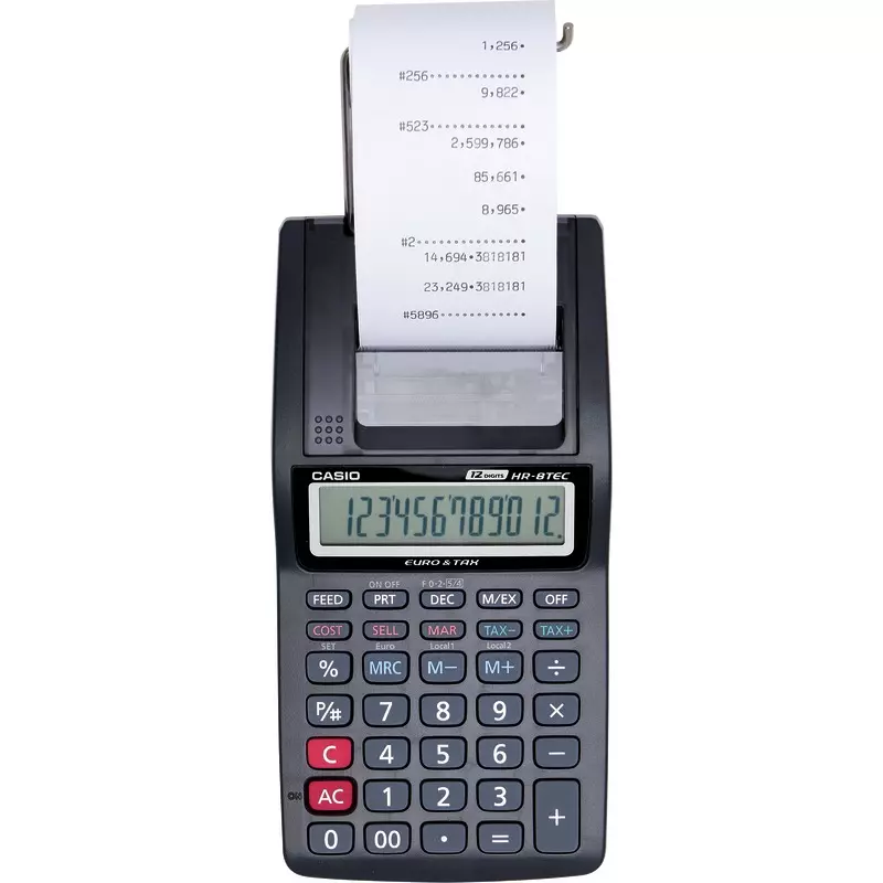 CASIO Mini Printer HR-8RCE-BK-S-E