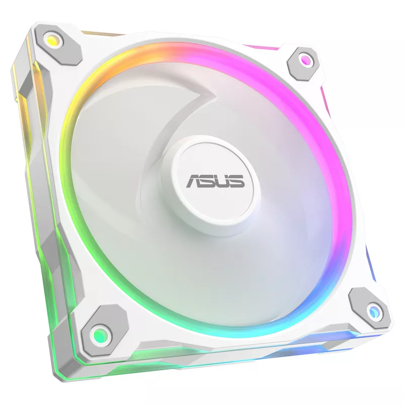 120mm ASUS PRIME MR120 ARGB Reverse Gehäuselüfter weiß, 120 mm, PWM