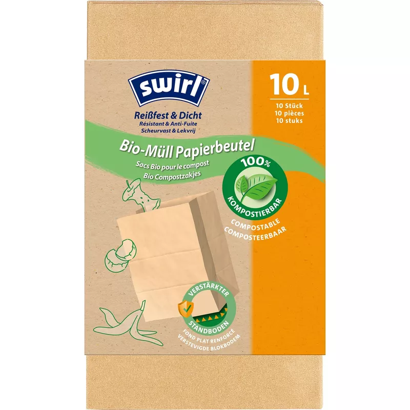 Swirl Müllsack Bioabfall Papier 10l 10St