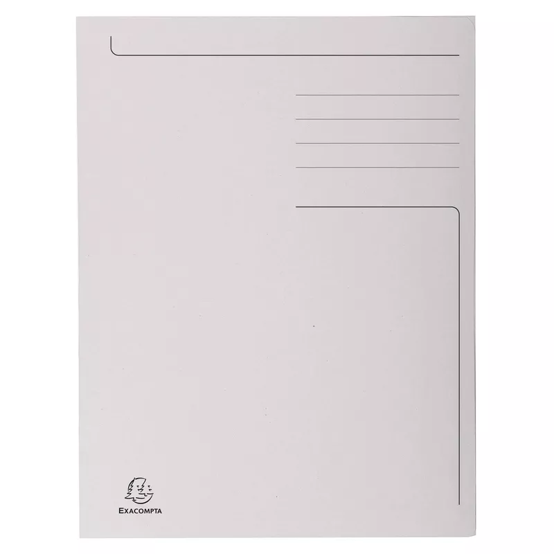 Aktenmappe mit Beschriftungsfeld und 3 Klappen, 280g, 24 ,5x35cm für Format Folio, Forever - Farben sortiert