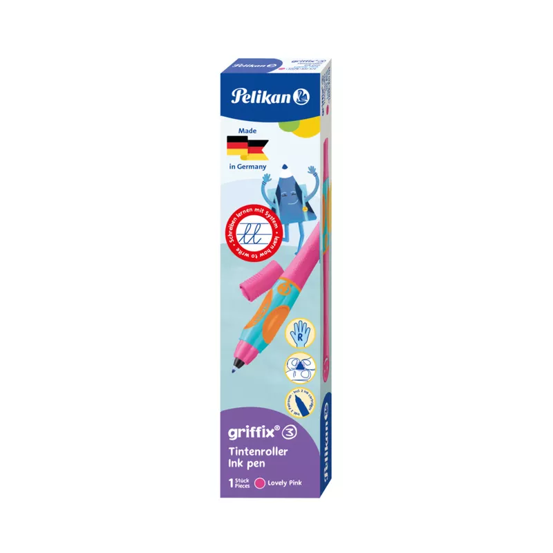 Tintenroller griffix® rechts lovely pink PELIKAN 400191573