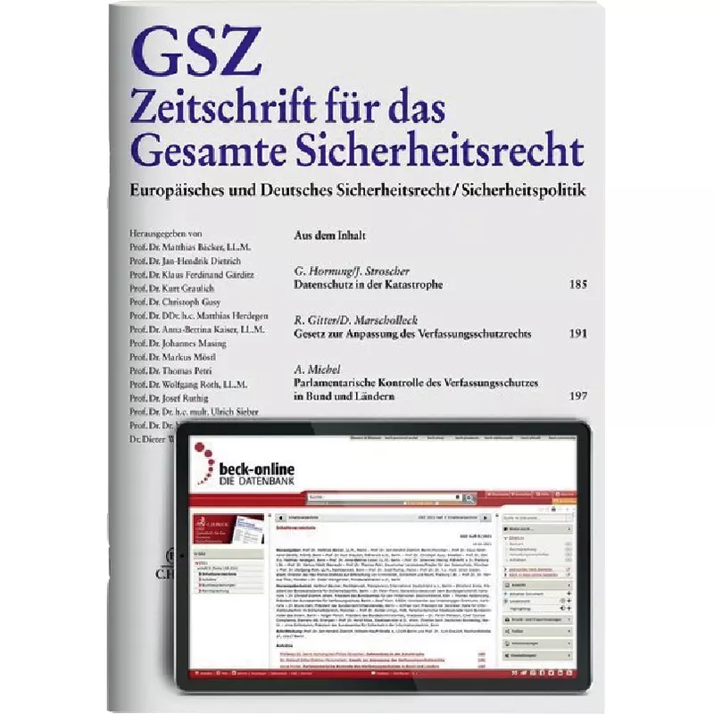 GSZ - Zeitschrift für das Gesamte Sicherheitsrecht - Probeabonnement