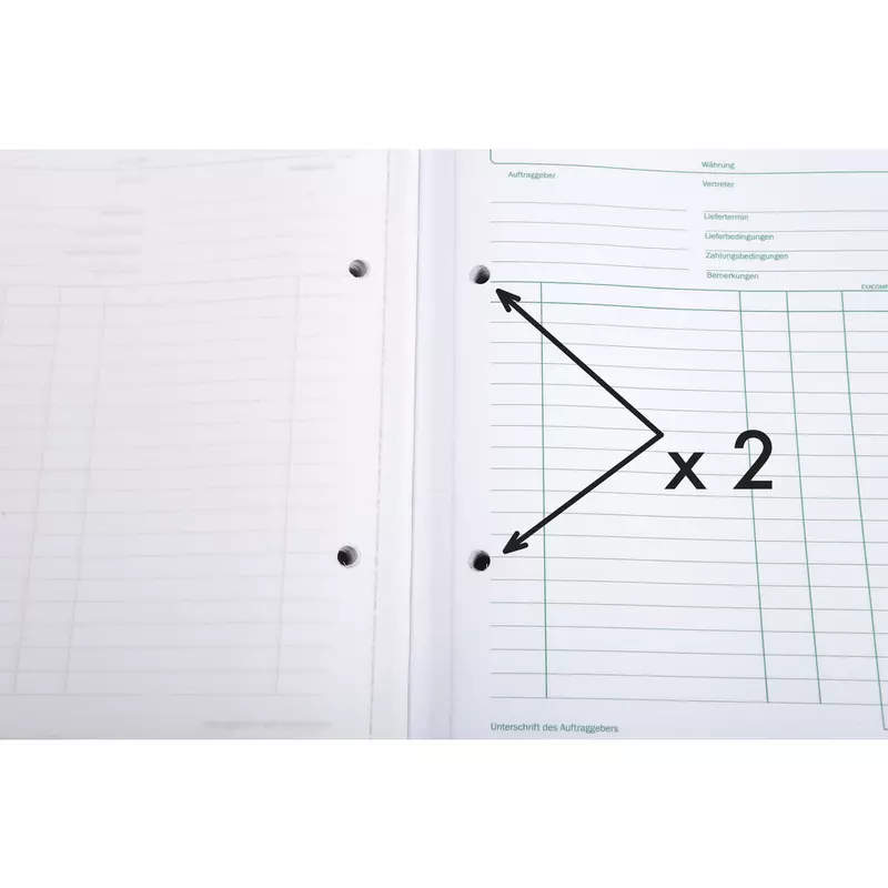 Exacompta, Buch mit Urlaubsanträgen, DIN A5, 2x40 Blatt - Motiv