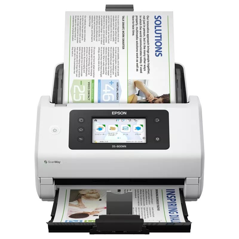 EPSON Scanner A4 network and Wifi autonome compatible with Open Platform 50ppm/100ipm feeder 100 sheets