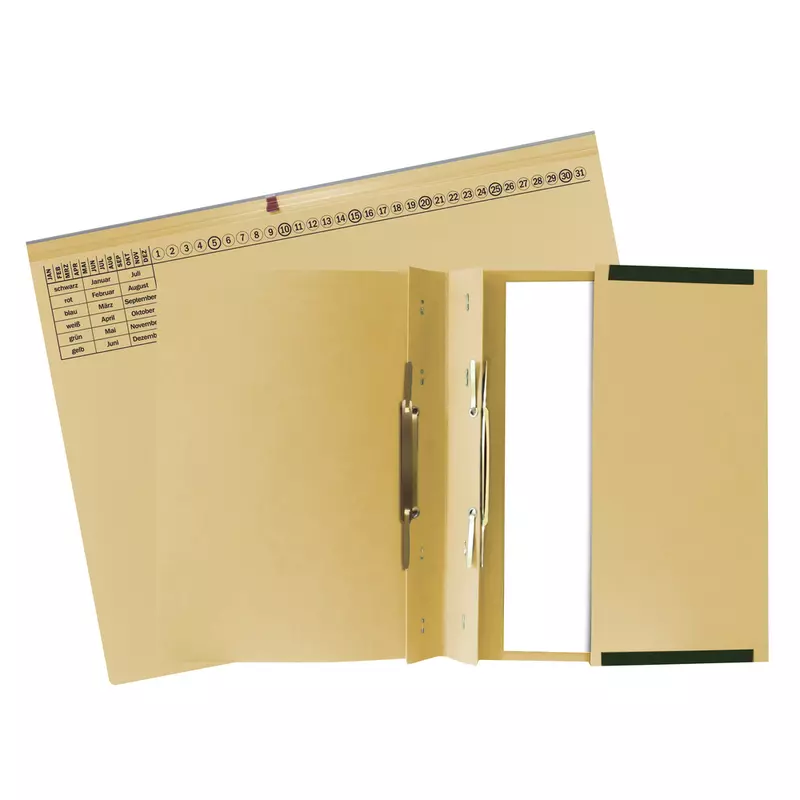 Exacompta, Exaflex Premium, Kanzlei Hängehefter, 2 Abheftvorrichtungen, Linksheftung, 265x318mm, Packung mit 25 Stück - Elfenbein