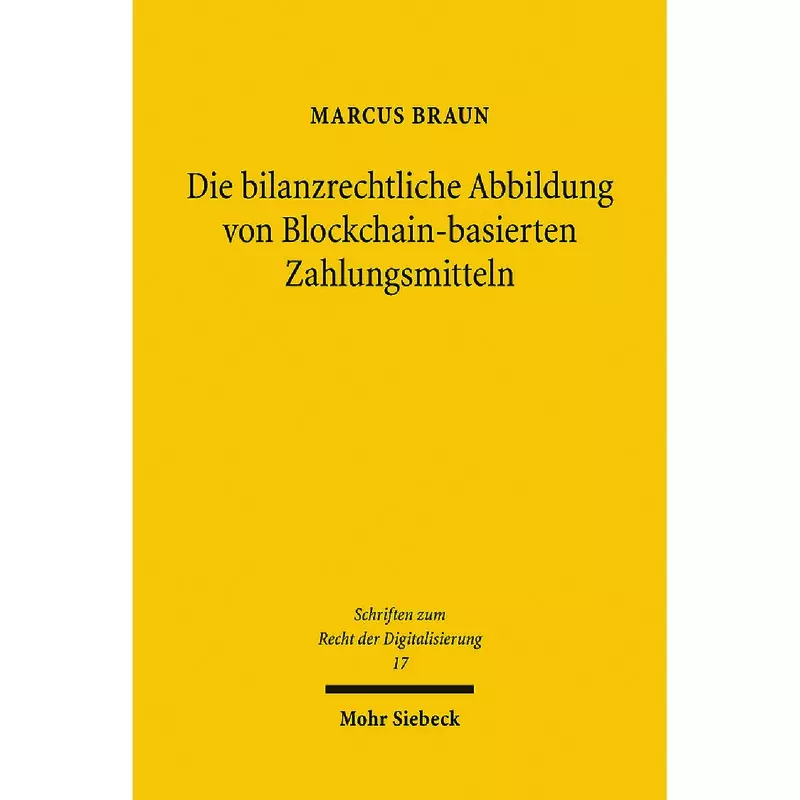 Die bilanzrechtliche Abbildung von Blockchain-basierten Zahlungsmitteln