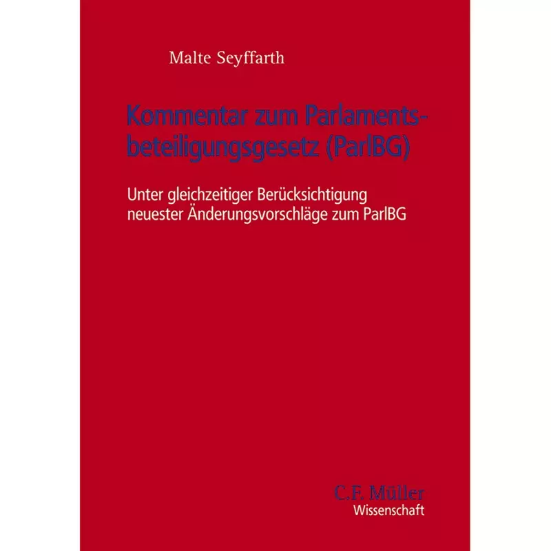 Kommentar zum Parlamentsbeteiligungsgesetz (ParlBG)