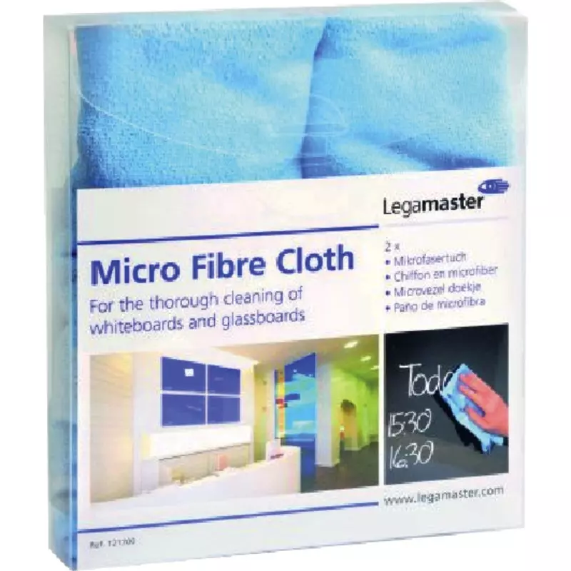 Legamaster Mikrofaser-Reinigungstuch, blau, Packung: 2 Stück