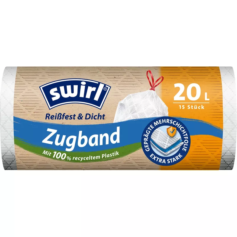 Swirl Müllsack Zugband 20l 15St