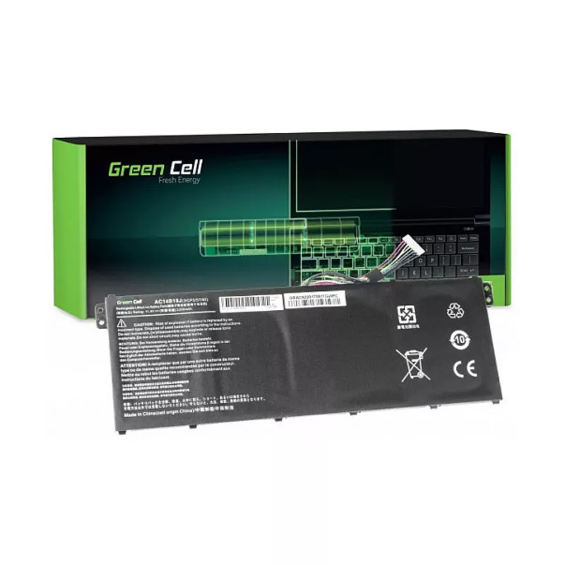 A Green Cell für Acer Aspire E 11 ES1-111M ES1-131 E 15 ES1-512 / 11,4V 2100mAh