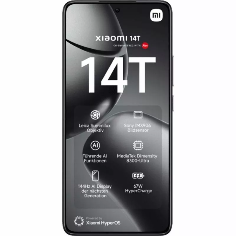 Xiaomi 14T - Titan Black - 5G Smartphone - 256 GB - GSM