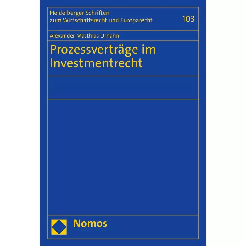 Prozessverträge im Investmentrecht