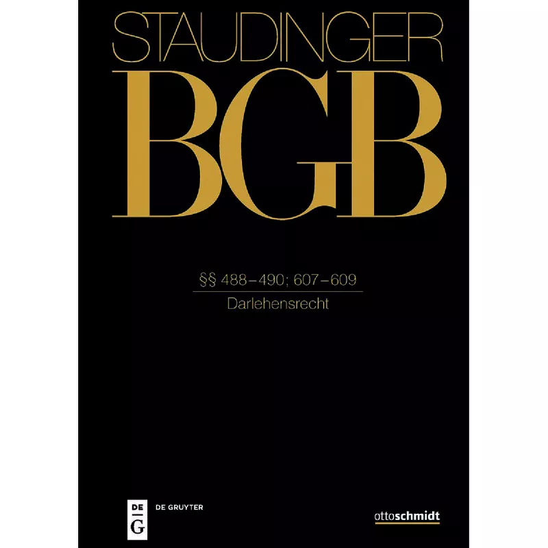 BGB - Bürgerliches Gesetzbuch - Buch 2 Recht der Schuldverhältnisse §§ 488-490 607-609