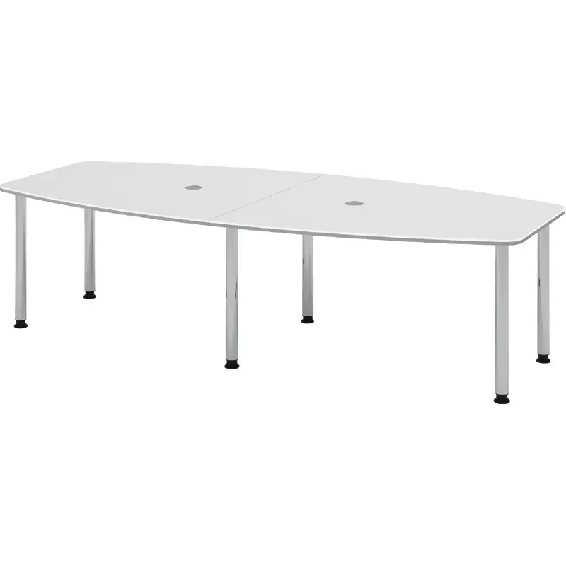 SoldanOffice Besprechungstisch MEETING, 6-Fuß, zweifarbig, B x H x T: 2.800  x 720 – 740 x 780/1.300 mm