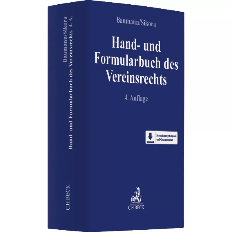 Hand- und Formularbuch des Vereinsrechts