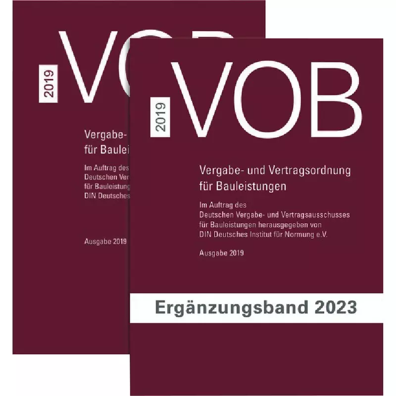 Paket VOB Gesamtausgabe 2019 + VOB Ergänzungsband 2023