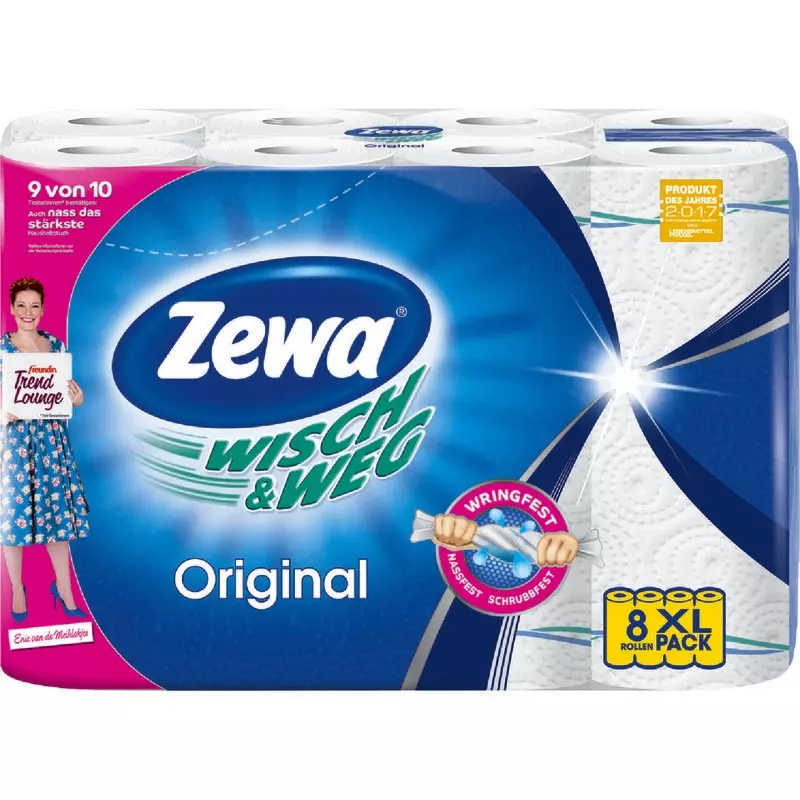 Zewa Küchenrollen Wisch & Weg, 8 Rollen